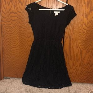 Black lace dress